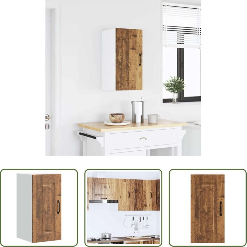 Holzwerkstoff - Küchen-Hängeschrank Kalmar Altholz-Optik Holzwerkstoff