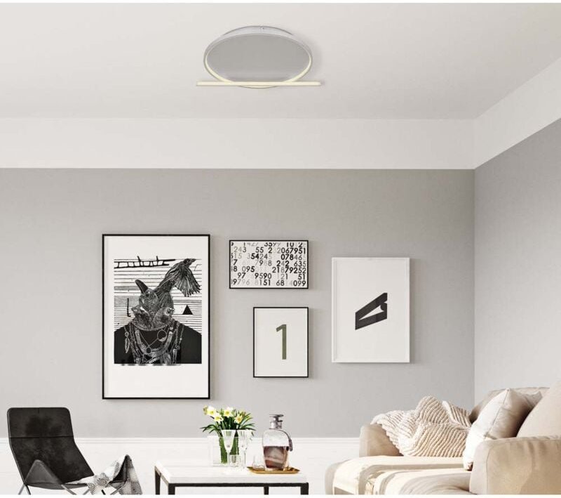 Globo - Deckenlampe Wohnzimmerlampe led Memoryfunktion Fernbedienung Nachtlicht dimmbar