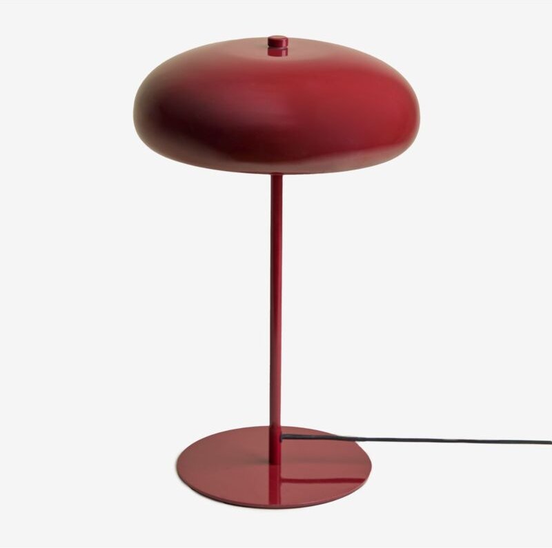 Tischlampe aus Metall Hilma Weinrot - Sklum