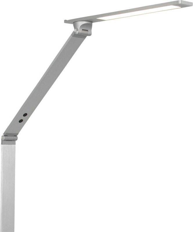 Stehlampe Standleuchte dimmbar led Wohnzimmerlampe Gelenke verstellbar silber