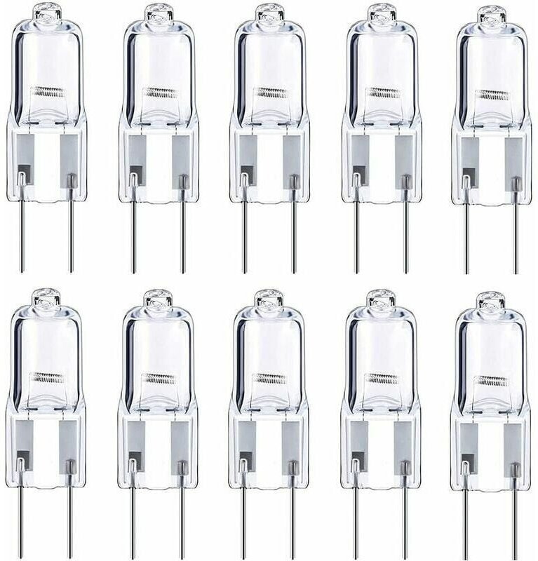 Jalleria - G4-Halogenlampen, 12 v, 10 w, warmweiß, 10 Stück,