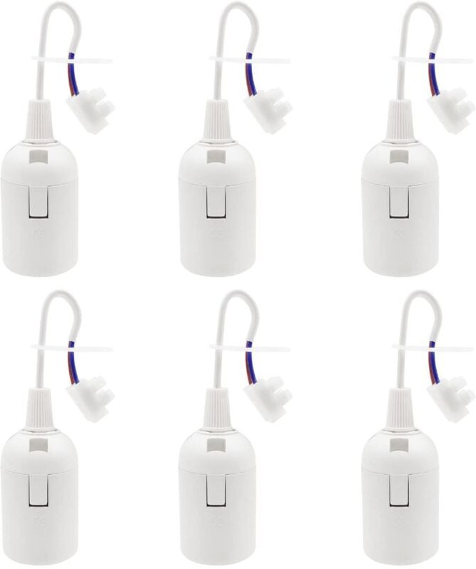 Stück E27-Fassung, Lampenfassung, 4 a, 250 v, Baustellenfassung für Glühlampen und led- oder Industrielampen (max. 60 W/...