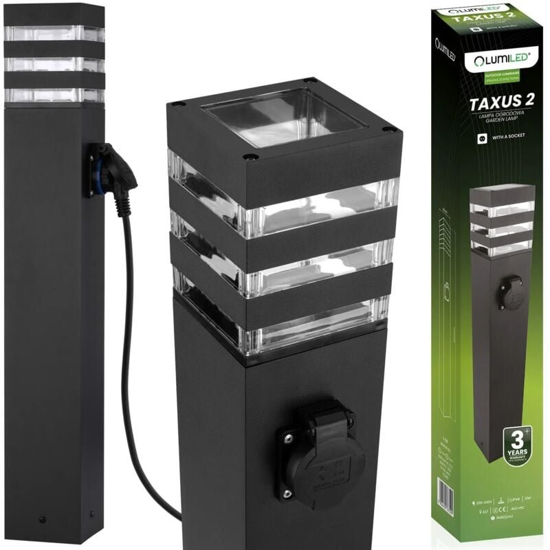 Gartenlaterne E27 LED mit Fassung TAXUS 2 60cm