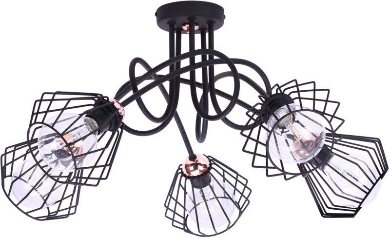 Originelle LED-Deckenpendelleuchte Copper Loft