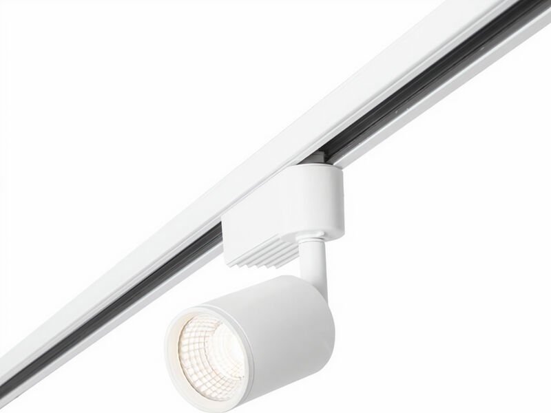 Forlight - Elit - Proyector De Carril Led De 5,6W y 421 Lúmenes, Luz Cálida 3000K, Color Blanco