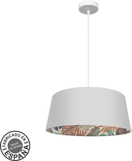 Thumbnail - Fabrilamp - Lampe de Deckenpendellampe 50d Tunez 1xe27 Weiß/Weiß-geprägt