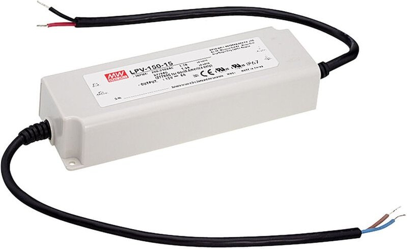 LPV-150-24 LED-Trafo Konstantspannung 151 w 0 - 6.3 a 24 v/dc nicht dimmbar, Überlastschu - Mean Well