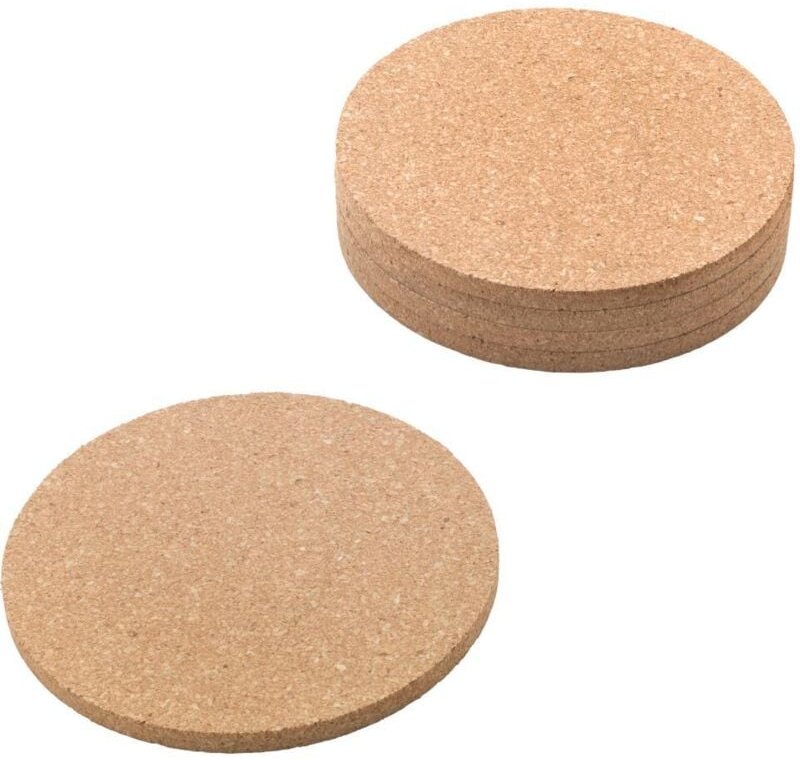 Kork-Untersetzer Ø 9 cm 6er-Set