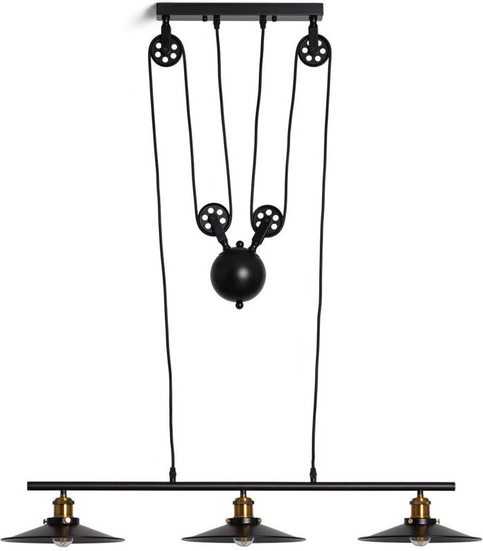 Efectoled - Pendelleuchte Metall Pusaka Schwarz