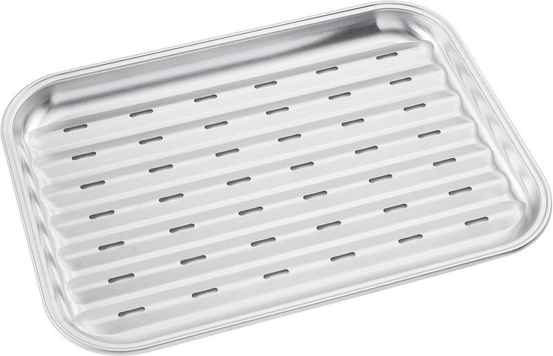 Wiederverwendbare Grillschale, 34x24x2cm, Edelstahl, KINGHOFF KH-1916