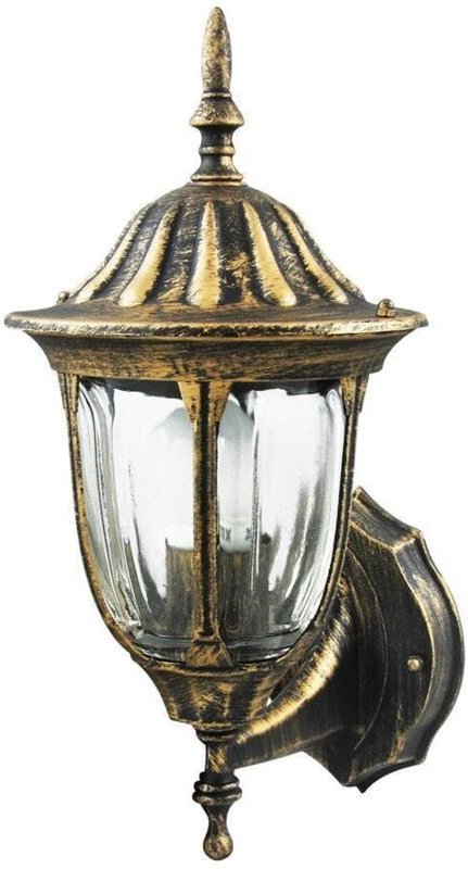 Thumbnail - Retro Gartenwandleuchte Florence E27 IP43 Patina Goldlux