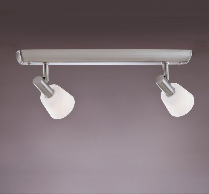 Streifen 2 Scheinwerfer new kaster satin nickel Cristalrecord 002-2200-2-053