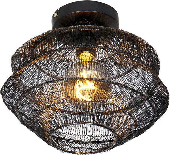 Orientalische Deckenlampe schwarz 25 cm - Vadi