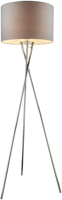 Globo - stehlampe - Gustav - chrome - metall - Ø 62cm - E27 -