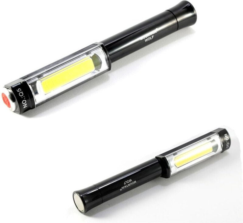 Trade Shop Traesio - Trade Shop - cob led taschenlampe tragbare led notlampe cob streifen arbeit magnet Q5 -