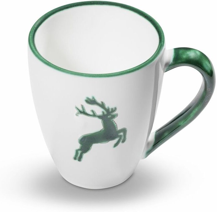 Gmundner Keramik - Grüner Hirsch Frühstücksbecher Max 0,3 Liter