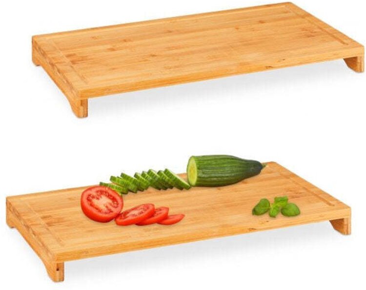 Northix - Bambus schneidebrett - 2er set 8831139