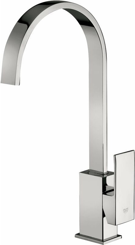 Paffoni Elle Serie EL880CR Spültisch-Einhandbatterie mit schwenkbarem Auslauf Verchromt - Messing