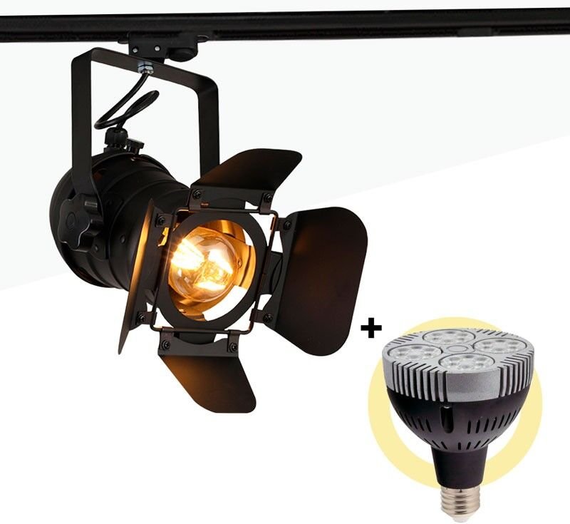 Pack "CINEMA" Verstellbarer Einphasen-Stromschienenstrahler mit