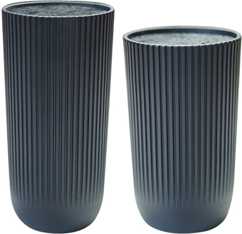 Küchenmesserblock, universell, schwarz, mit Borsten, herausnehmbare runde, leere Messerblöcke, Aufbewahrung für 10 Küche...