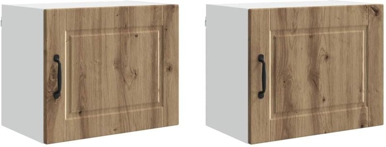 Küchenschrank 2 pcs Artisan-Eiche 50 x 31 x 40 cm Holzwerkstoff vidaXL