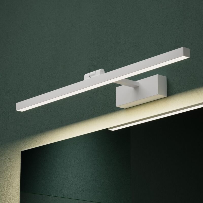 Spiegelleuchte 60cm led Badlampe Spiegellampe, 4000K Badezimmer Lampe 180° Drehbar Sandweiß 14W Strahlenschön - Mai&mai