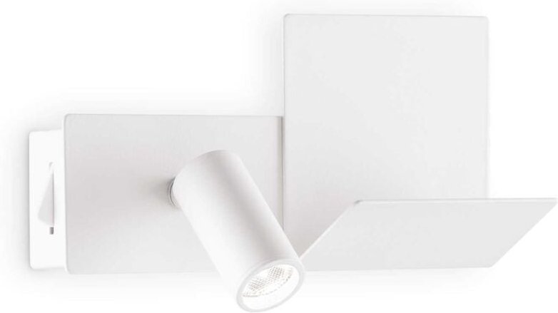 Ideal Lux KOMODO-1 LED-Leseleuchte Weiß, eingebauter Schalter, 3000K, nicht dimmbar