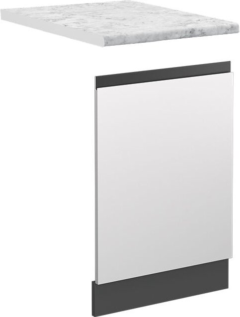 Frontblende R-Line, Weiß, 45 cm , ap Marmor Vicco