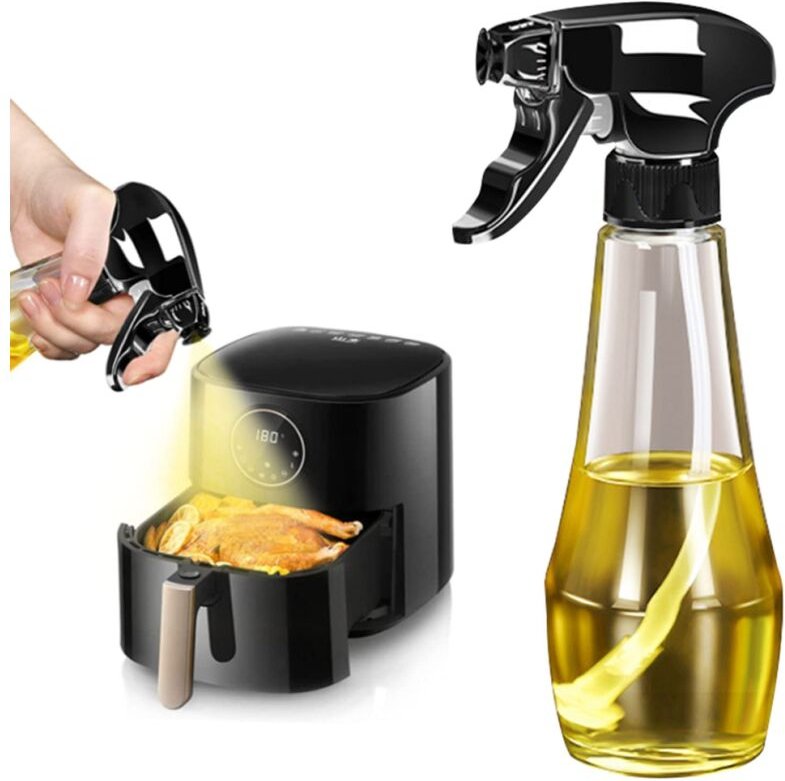 Öl-Sprühflasche aus Glas – extrem präziser multifunktionaler Premium Öl-Spray, praktisches Küchen-Gadget für Speiseöl