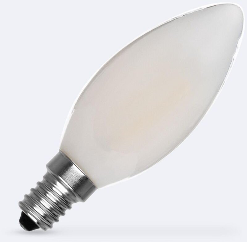Efectoled - LED-Glühbirne E14 4W 400 lm C35 Vela Glass No Flicker 3000K Warmweiß