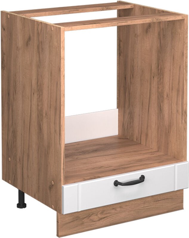 Herdumbauschrank Fame-Line, Weiß Landhaus, 60 cm ohne Arbeitsplatte, Vicco