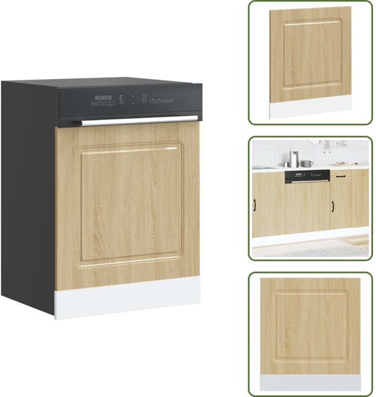 The Living Store Geschirrspülerblende Kalmar Sonoma-Eiche 60x1,5x67 cm - Holzblende