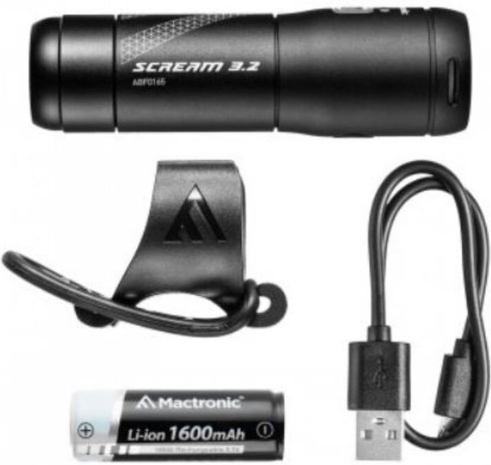 Scream 3.2 600lm Wiederaufladbare Fahrrad-Vorderlampe - La-Abf0165