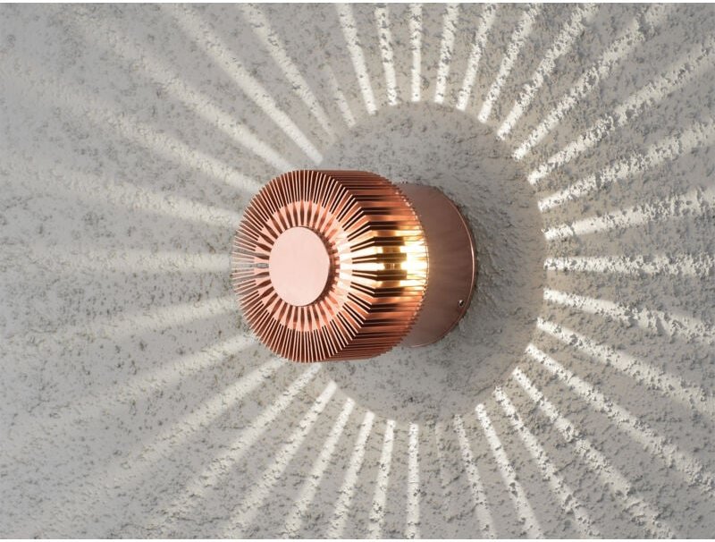 Konstsmide - Wandleuchte monza effektvolle Beleuchtung, kupferfarbenes massives Aluminium