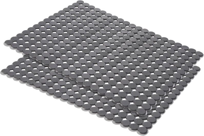 2-teilige Spülbeckenmatte, zuschneidbar, schwarzes PVC, Spülbeckenschutz, dekorative Spülbeckenmatte, Küchenspülbeckenma...