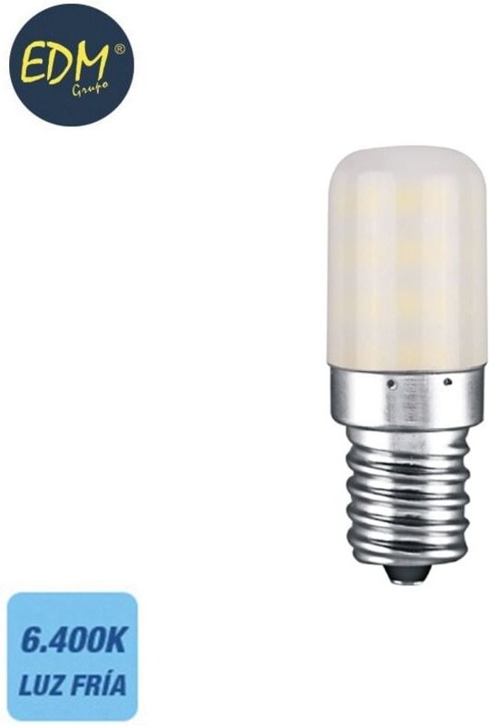 EDM LED-Glühbirne Röhrenkessel E14 3W 250lm 6400K Kaltlicht Ø1,8x5,2cm