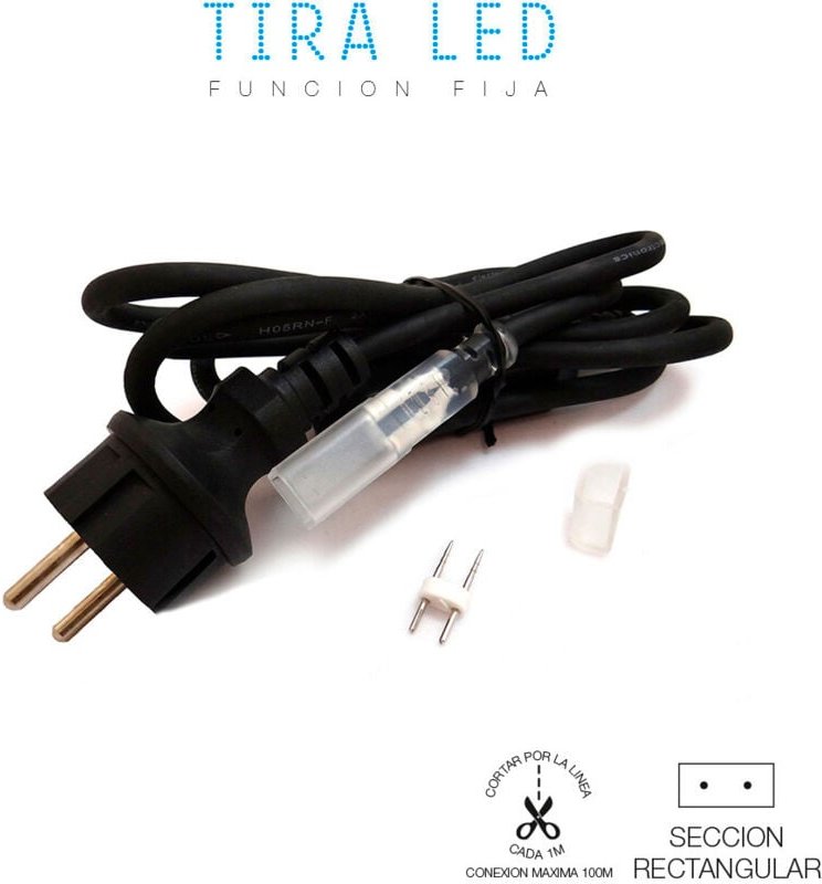 Stromanschluss-Set 220V 15m für LED-Streifen EDM 31925