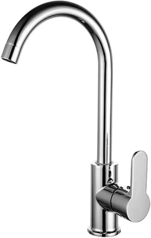 Küchenarmatur, Einhebelmischer aus Kupfer, mit Warm- und Kaltwasser-Reinigungsbohrung, Spültischarmatur, handgebürstetes...