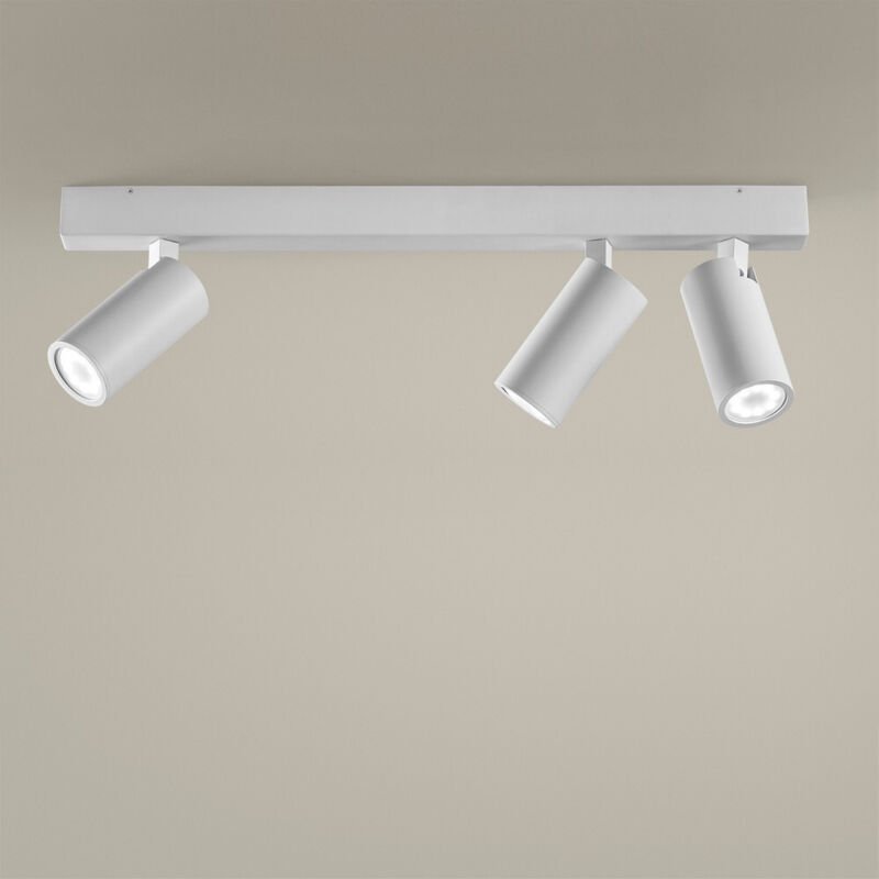 Leds C4 Simply 3 Körper Strahler 4 Lichtleiste Weiß GU10 7W