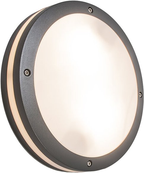 Wand- und Deckenleuchte Dunkelgrau 2-flammig IP54 - Glow