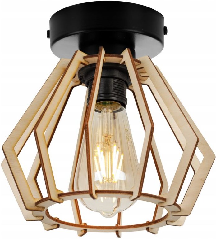 Moderne Led-Deckenhängelampe Aus Holz