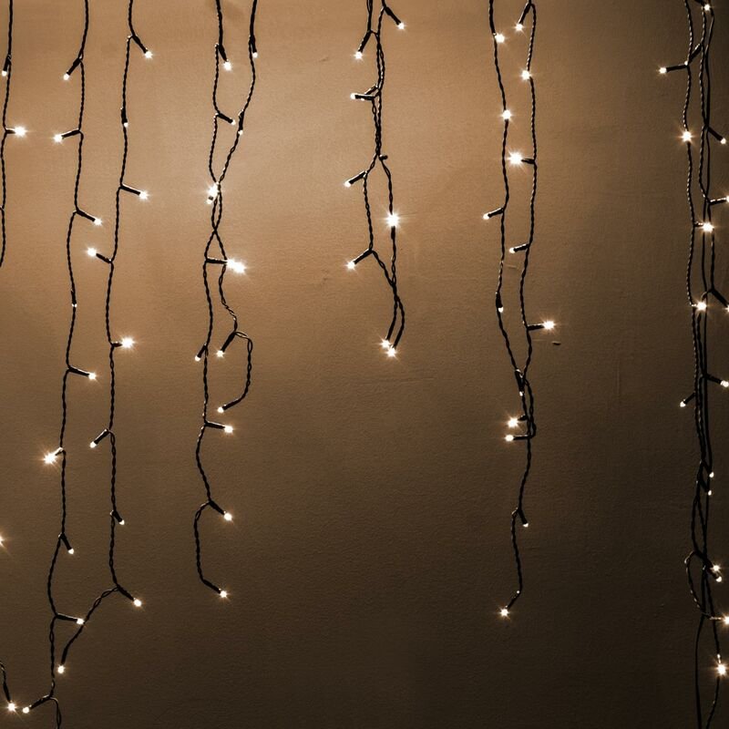 Lichtvorhang 200 warmweiße LED-Kunststoff cm450