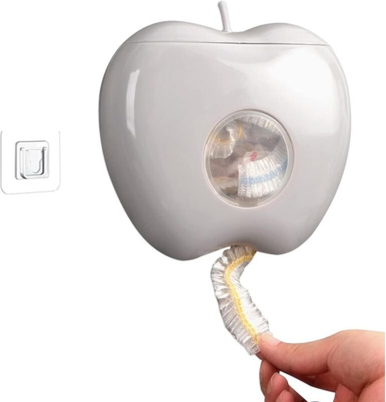 Aufbewahrungsbox aus Kunststoff, Frischhaltefolienspender, multifunktional, grau, 16 x 17 cm