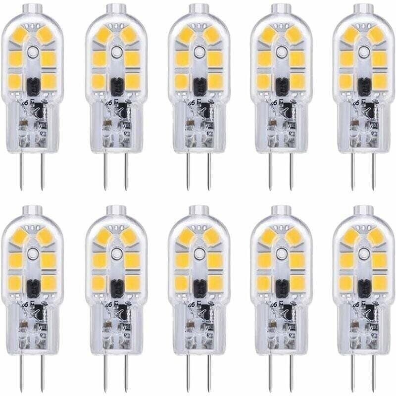 G4 LED-Lampe, G4 LED-Lampe 12 V 2 W Kaltweiß 6000 K, 200 lm, entspricht Halogen G4 Bi-Pin 10 W 20 W, LED G4-Lampe 12 V A...