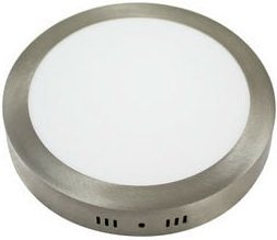 Runde LED-Deckenleuchte Nickel 18w Oberfläche 81.640/r/ni/day