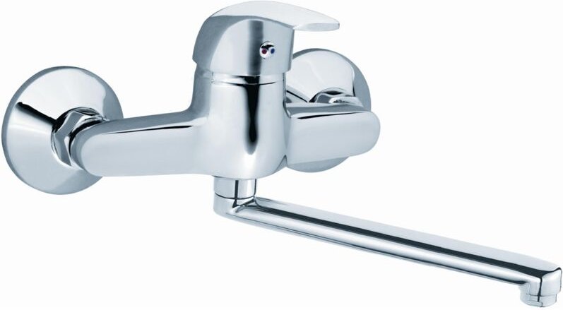 Küchenarmatur Chrom mit Keramikumsteller