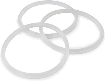 VERTES Dichtungsring aus Silikon 3er Set, Ersatzteil für VERTES 10, 12 und 15 Liter Wurstfüllmaschinen, Wurstfüller Dich...