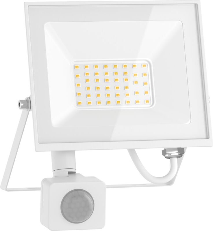 Mexen Luxpro+ LED-Strahler mit Bewegungsmelder, 30W, Kaltweiß - 6500K, 3300 lm, weiß - L236-030-65-20