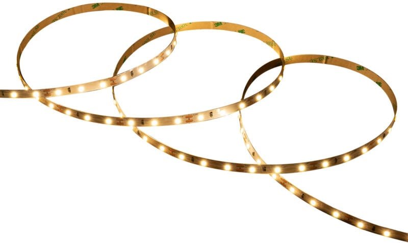 Efectoled - LED-Streifen 12V smd 60 LED/m 5m 5W/m 400lm/m Breite 8mm Schnitt 5cm IP20 2700K Warmweiß