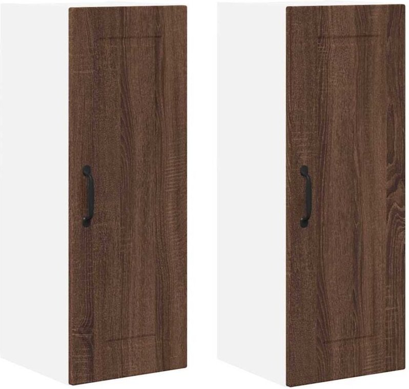 Thumbnail - Küchenwandschrank 2 pcs Braun Eichen-Optik 30 x 31 x 80 cm vidaXL